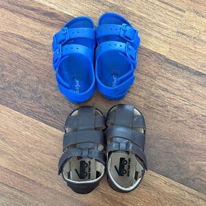 Kids Blue and Brown Sandals